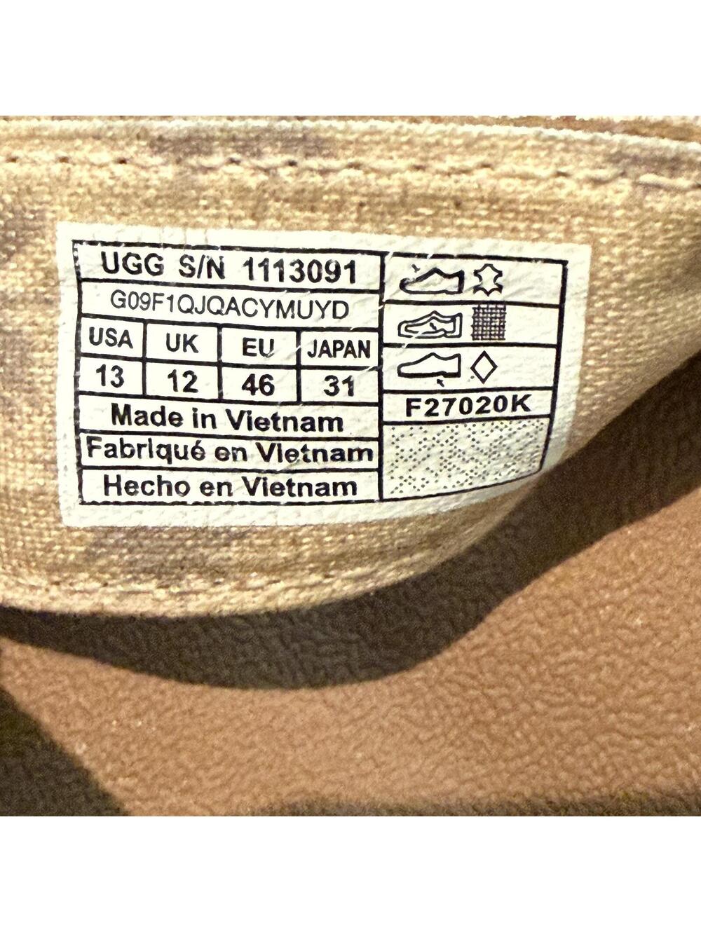 UGG Brookside Men's Brown Flip Flop Sandals US Size 13 - Picture 7 of 7